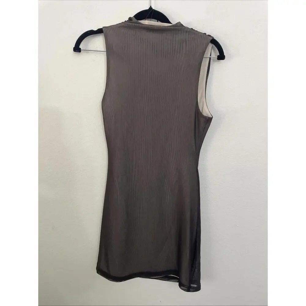 Revolve Significant Other Nina Mini Dress Ruffled mesh black size 4 $200msrp NWT - Picture 7 of 7